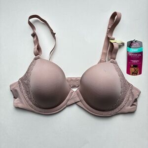 NWT Maidenform Soft Mauve Convertible Strap T-Shirt Bra Size 36B